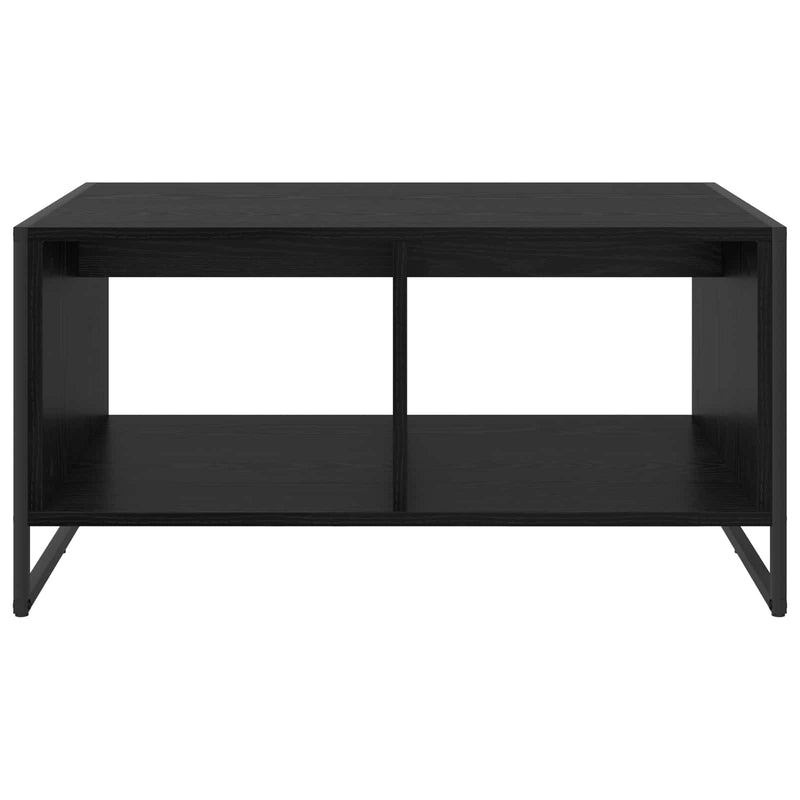 vidaXL Dohányzóasztal Fekete tölgy 80 x 50 x 40 cm Faanyag