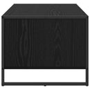 vidaXL Dohányzóasztal Fekete tölgy 80 x 50 x 40 cm Faanyag