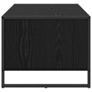 vidaXL Dohányzóasztal Fekete tölgy 80 x 50 x 40 cm Faanyag