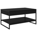 vidaXL Dohányzóasztal Fekete tölgy 80 x 50 x 40 cm Faanyag