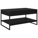vidaXL Dohányzóasztal Fekete tölgy 80 x 50 x 40 cm Faanyag