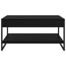 vidaXL Dohányzóasztal Fekete tölgy 80 x 50 x 40 cm Faanyag