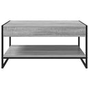 vidaXL Dohányzóasztal Szürke Sonoma 80 x 50 x 40 cm Faanyag