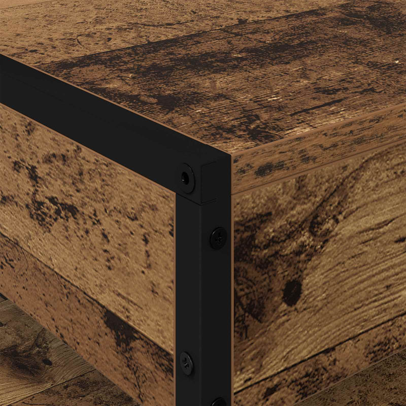 vidaXL Dohányzóasztal Öreg fa 80 x 50 x 40 cm Faanyag