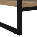 vidaXL Dohányzóasztal Művészi tölgy 80 x 50 x 40 cm Faanyag