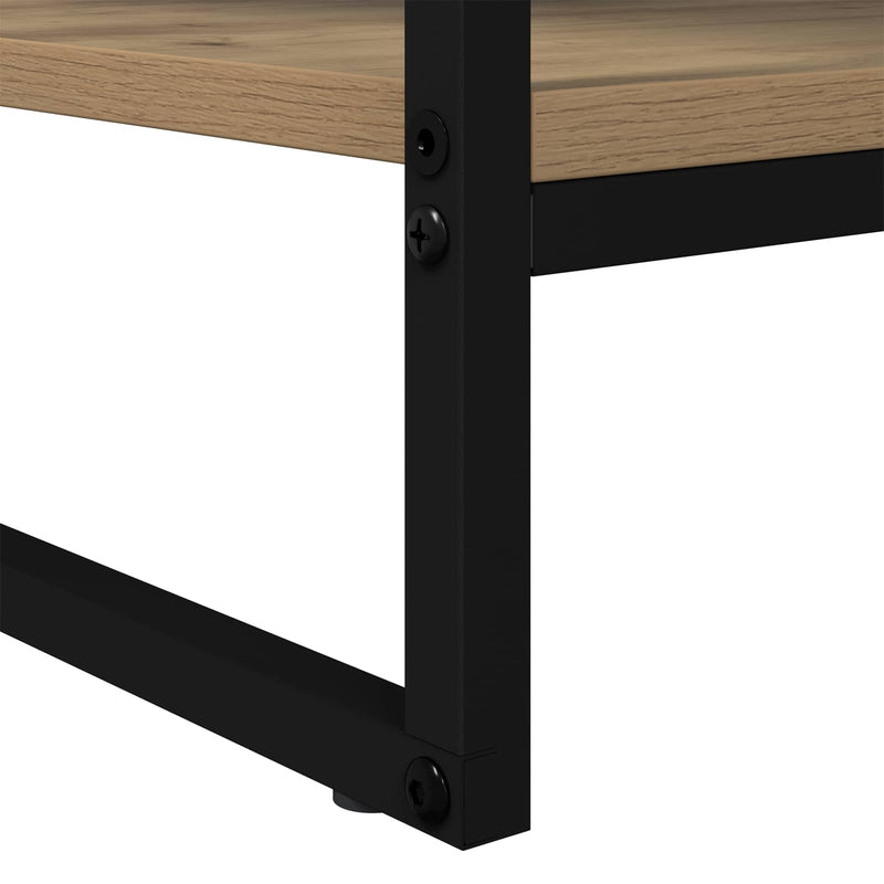 vidaXL Dohányzóasztal Művészi tölgy 80 x 50 x 40 cm Faanyag