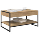 vidaXL Dohányzóasztal Művészi tölgy 80 x 50 x 40 cm Faanyag