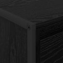 vidaXL Dohányzóasztal fiókkal Fekete tölgy 100 x 46 x 40 cm Faanyag