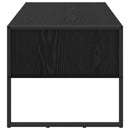 vidaXL Dohányzóasztal fiókkal Fekete tölgy 100 x 46 x 40 cm Faanyag