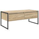vidaXL Dohányzóasztal fiókkal Sonoma 100 x 46 x 40 cm Faanyag