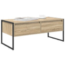 vidaXL Dohányzóasztal fiókkal Sonoma 100 x 46 x 40 cm Faanyag