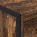 vidaXL Dohányzóasztal fiókkal Füstös tölgy 100 x 46 x 40 cm Faanyag