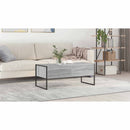vidaXL Dohányzóasztal fiókkal Szürke Sonoma 100 x 46 x 40 cm Faanyag