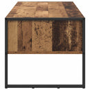 vidaXL Dohányzóasztal fiókkal Öreg fa 100 x 46 x 40 cm Faanyag