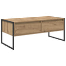 vidaXL Dohányzóasztal Művészi tölgy 100 x 46 x 40 cm Faanyag