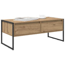 vidaXL Dohányzóasztal Művészi tölgy 100 x 46 x 40 cm Faanyag