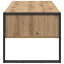 vidaXL Dohányzóasztal Művészi tölgy 100 x 46 x 40 cm Faanyag