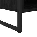 vidaXL Cipőszekrény 100 x 35 x 44 cm Szerelt Fa Fekete tölgy
