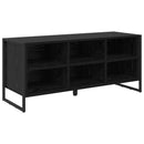 vidaXL Cipőszekrény tárolóval Fekete tölgy 100 x 35 x 44 cm Faanyag
