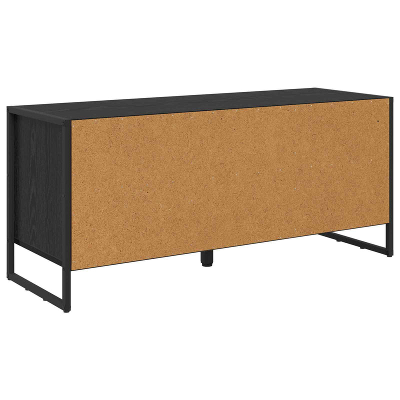 vidaXL Cipőszekrény tárolóval Fekete tölgy 60 x 35 x 44 cm Faanyag