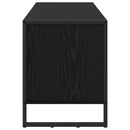 vidaXL Cipőszekrény tárolóval Fekete tölgy 100 x 35 x 44 cm Faanyag