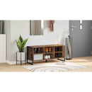 vidaXL Cipőszekrény tárolóval Füstös tölgy 100 x 35 x 44 cm Faanyag