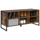vidaXL Cipőszekrény tárolóval Füstös tölgy 100 x 35 x 44 cm Faanyag