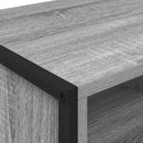 vidaXL Cipőszekrény 100 x 35 x 44 cm Szerelt Fa Szürke Sonoma