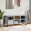 vidaXL Cipőszekrény 100 x 35 x 44 cm Szerelt Fa Szürke Sonoma