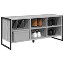 vidaXL Cipőszekrény tárolóval Szürke Sonoma 100 x 35 x 44 cm Faanyag