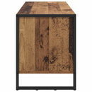 vidaXL Cipőszekrény tárolóval Öreg fa 100 x 35 x 44 cm Faanyag