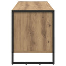 vidaXL Cipőszekrény tárolóval Művészi tölgy 100 x 35 x 44 cm Faanyag
