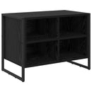 vidaXL Cipőszekrény tárolóval Fekete tölgy 60 x 35 x 44 cm Faanyag