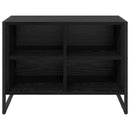 vidaXL Cipőszekrény tárolóval Fekete tölgy 60 x 35 x 44 cm Faanyag