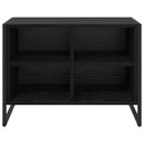 vidaXL Cipőszekrény tárolóval Fekete tölgy 60 x 35 x 44 cm Faanyag