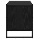 vidaXL Cipőszekrény tárolóval Fekete tölgy 60 x 35 x 44 cm Faanyag