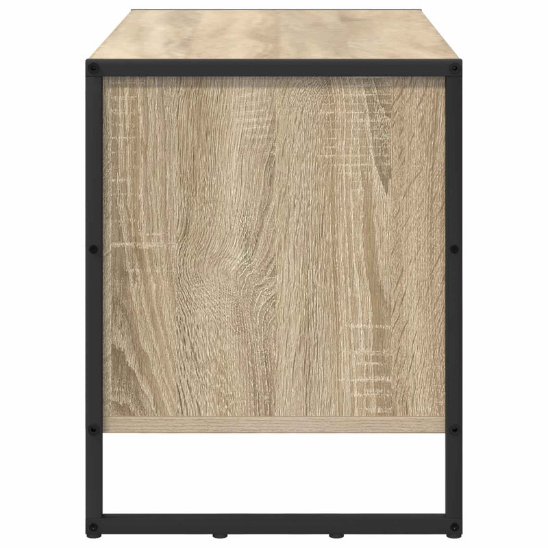 vidaXL Cipőszekrény tárolóval Sonoma 60 x 35 x 44 cm Faanyag