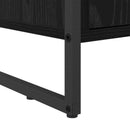vidaXL Cipőszekrény tárolóval Fekete tölgy 79 x 36 x 100 cm Faanyag