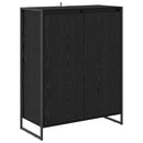 vidaXL Cipőszekrény tárolóval Fekete tölgy 79 x 36 x 100 cm Faanyag