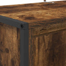 vidaXL Cipőszekrény tárolóval Füstös tölgy 79 x 36 x 100 cm Faanyag