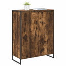 vidaXL Cipőszekrény tárolóval Füstös tölgy 79 x 36 x 100 cm Faanyag