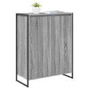 vidaXL Cipőszekrény tárolóval Szürke Sonoma 79 x 36 x 100 cm Faanyag