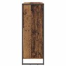 vidaXL Cipőszekrény tárolóval ajtóval Öreg fa 79 x 36 x 100 cm Faanyag