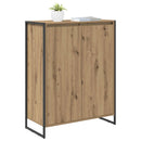 vidaXL Cipőszekrény tárolóval Művészi tölgy 79 x 36 x 100 cm Faanyag