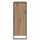 vidaXL Cipőszekrény tárolóval Művészi tölgy 79 x 36 x 100 cm Faanyag