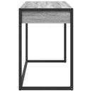 vidaXL Asztal tárolóval Szürke Sonoma 100 x 50 x 75 cm Faanyag