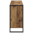 vidaXL Fürdőszoba Székény tárolóval Öreg fa 60 x 30 x 60 cm Faanyag