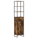 vidaXL Fürdőszoba Székény Füstös tölgy 40 x 30 x 180 cm Faanyag