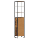 vidaXL Fürdőszoba Székény Füstös tölgy 40 x 30 x 180 cm Faanyag