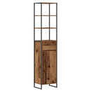 vidaXL Fürdőszoba Székény fiókkal Öreg fa 40 x 30 x 180 cm Faanyag